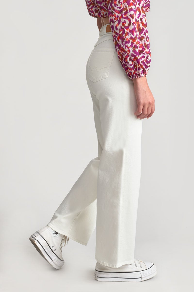 White Rommigi wide-leg high waist jeans