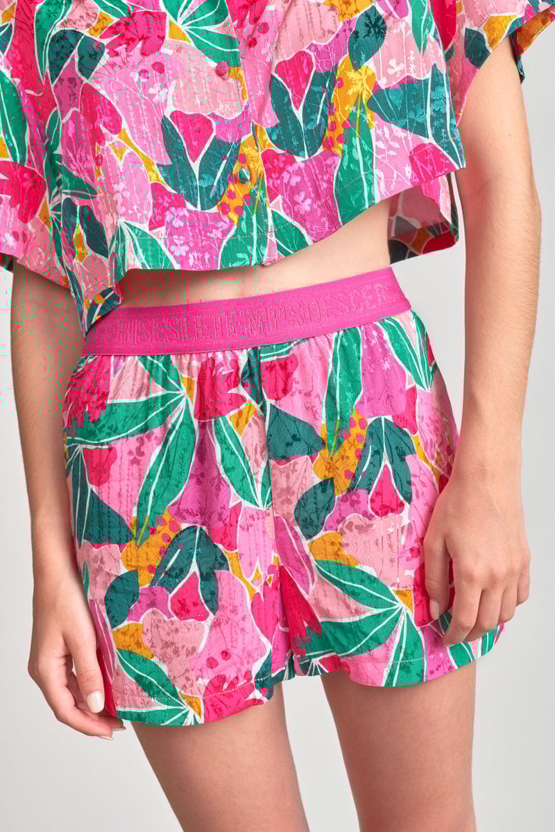 Fuchsia patterned Trillegi shorts
