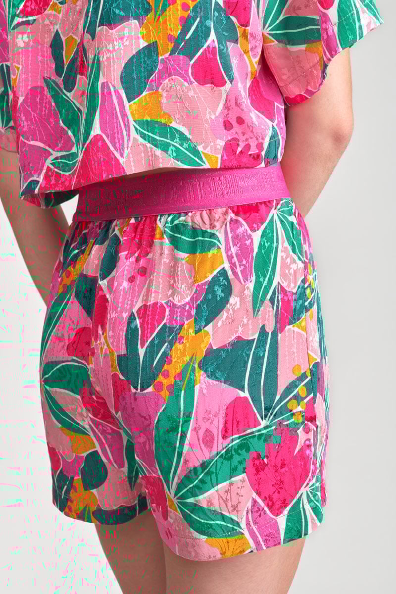 Fuchsia patterned Trillegi shorts