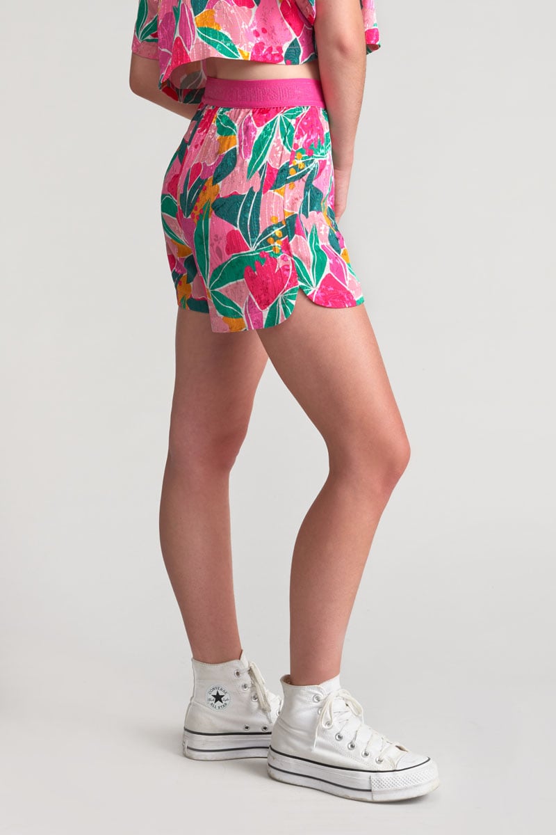 Fuchsia patterned Trillegi shorts