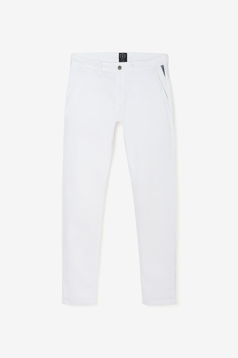 White Cesar wide-leg chino trousers