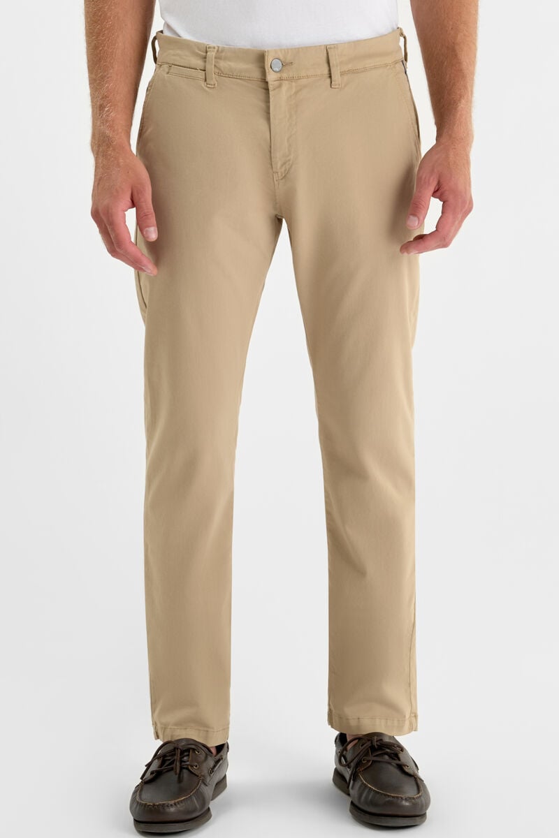 Sandy beige Cesar wide-leg chino trousers