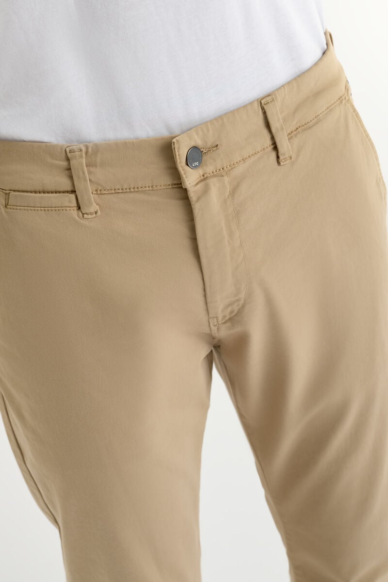 Sandy beige Cesar wide-leg chino trousers