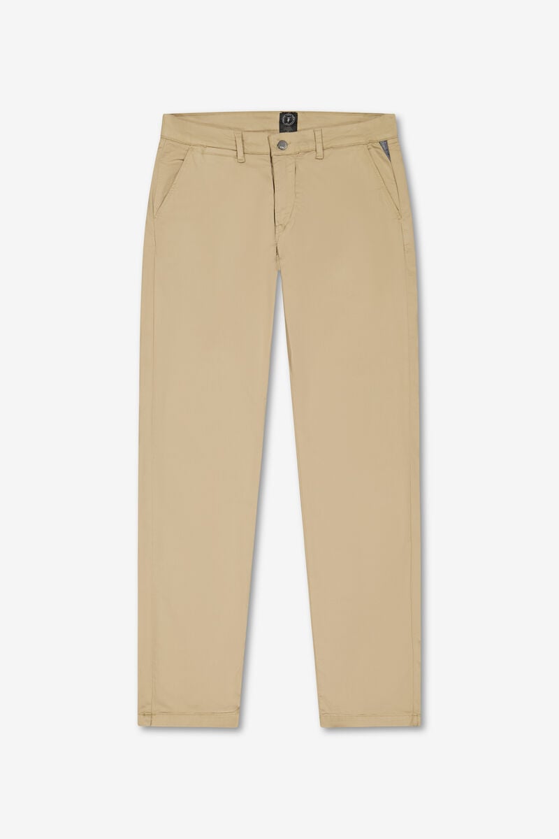 Sandy beige Cesar wide-leg chino trousers