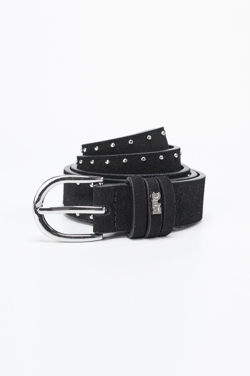 Ceinture Guell en cuir noir