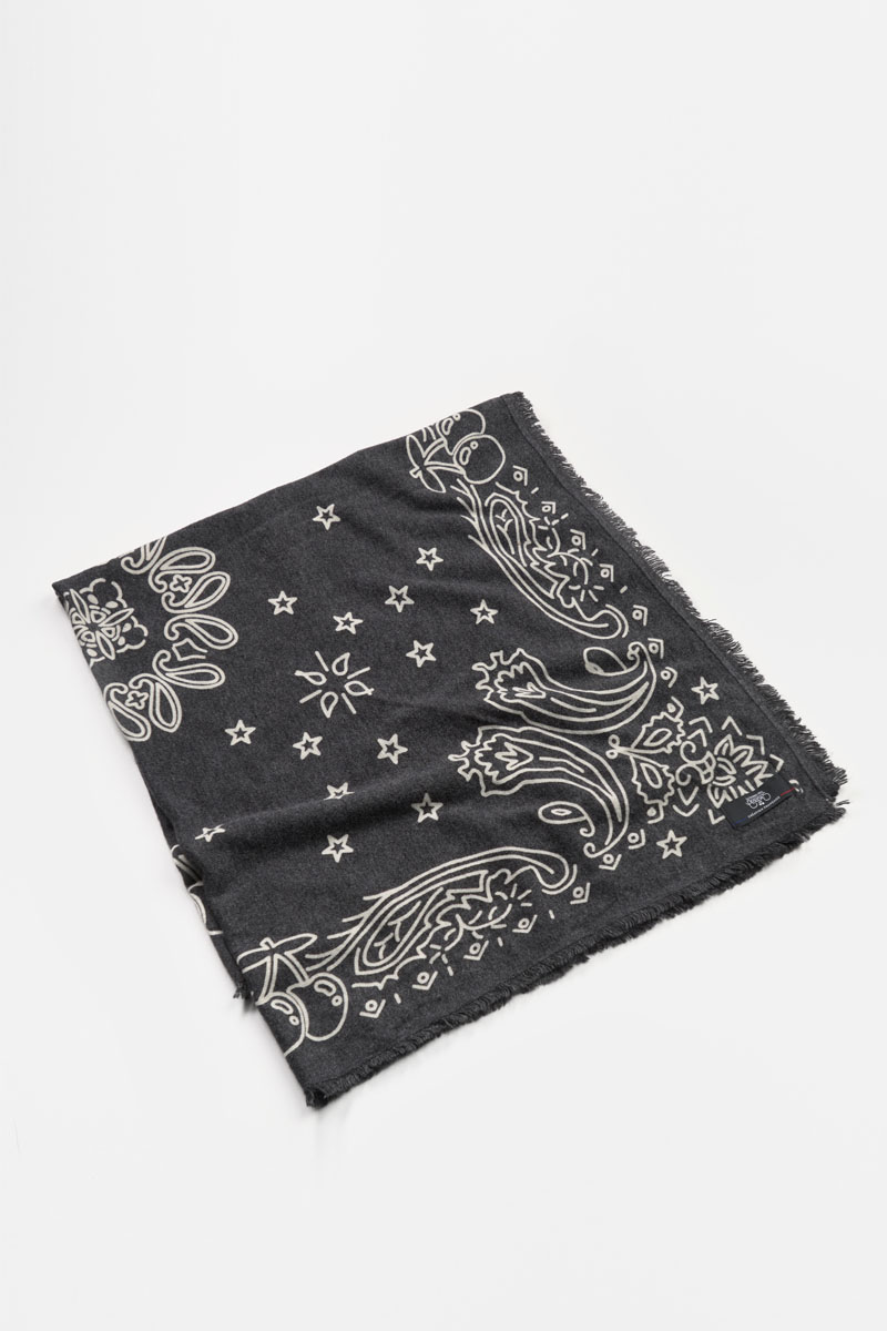Foulard Elisa noir à motif