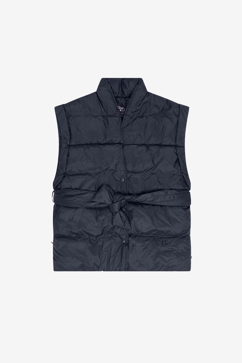 Kiko black sleeveless padded jacket