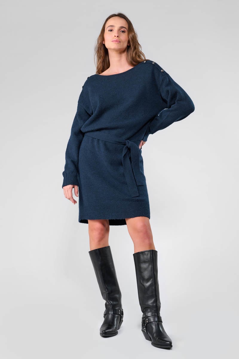 Tortanq navy sweater dress