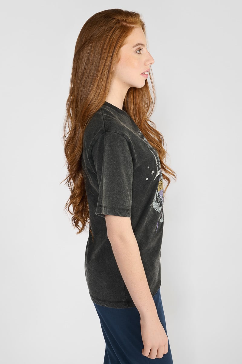 Black printed Abbigi T-shirt