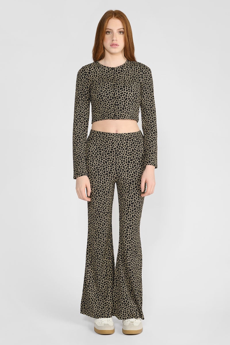 Coulagi black patterned top