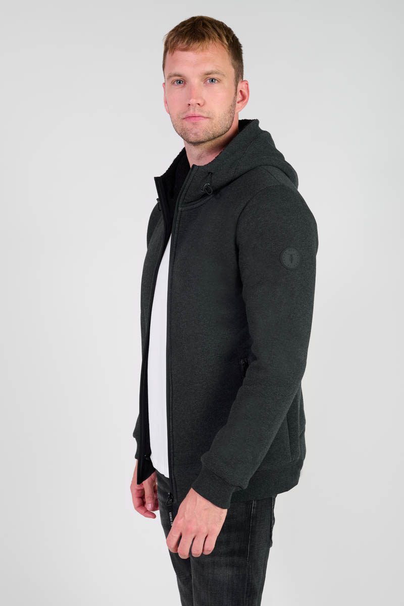 Grey Disal zip-up jacket