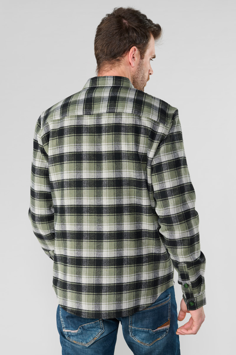 Surchemise Ferino verte à carreaux