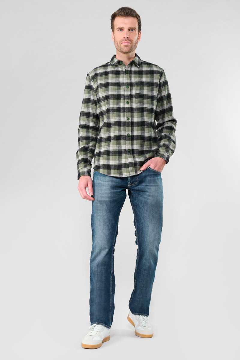 Surchemise Ferino verte à carreaux
