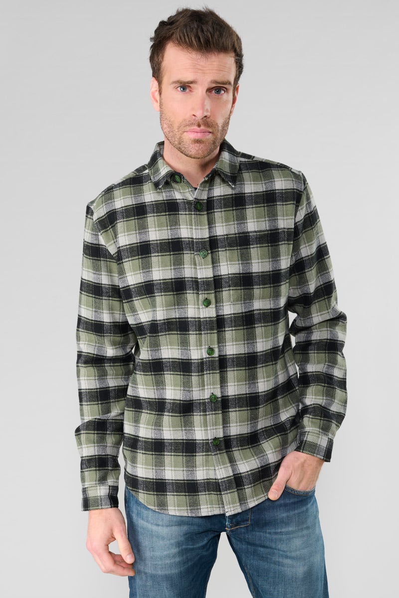 Surchemise Ferino verte à carreaux