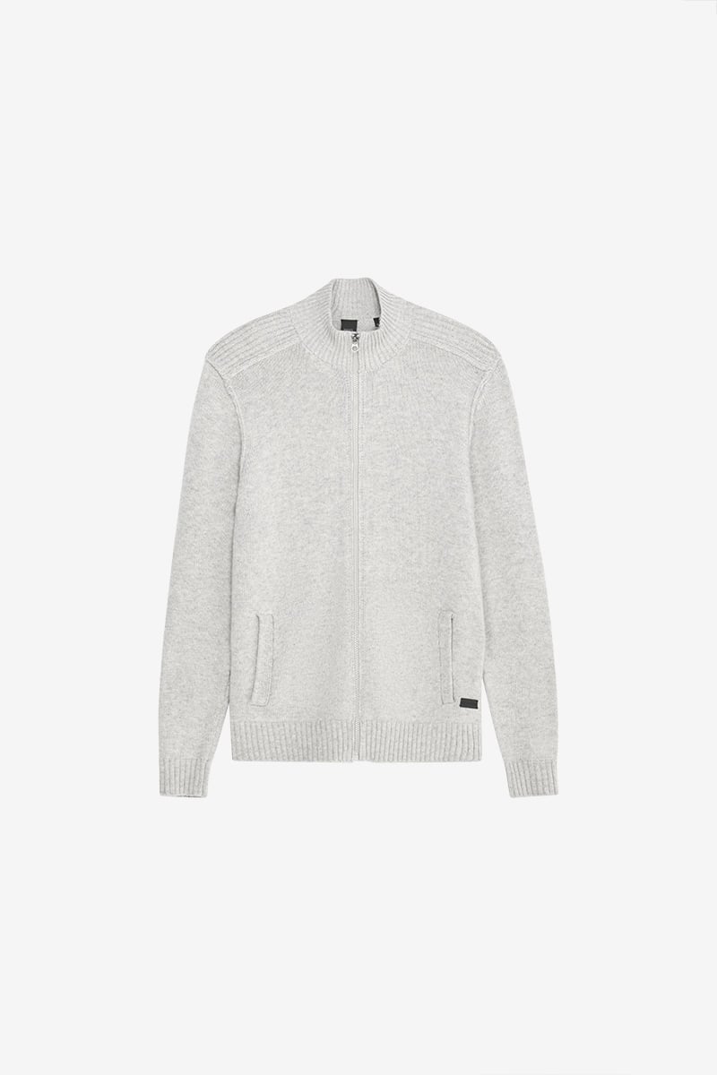 Laya grey zipped cardigan