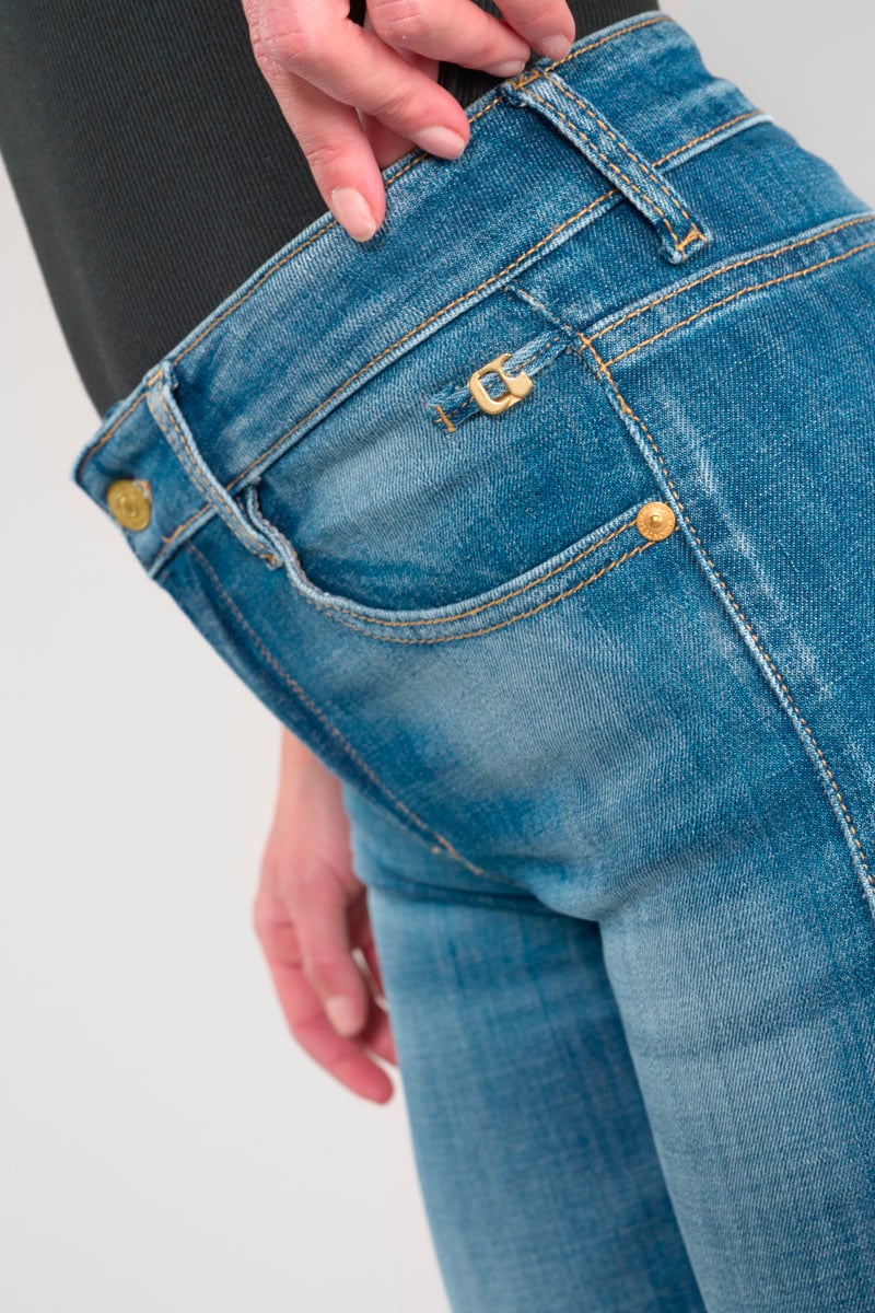 Jeans 400/17 mom Loli taille haute 7/8ème bleu N°3