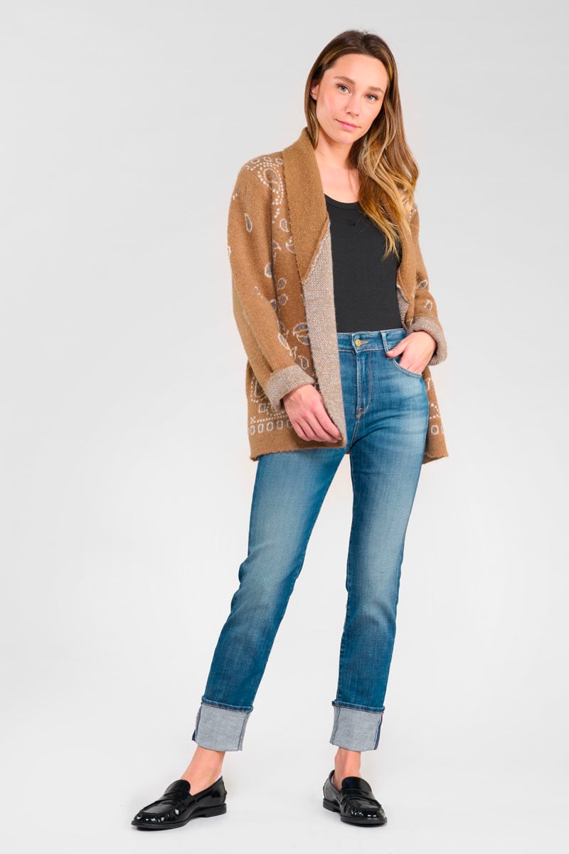 Jeans 400/17 mom Loli taille haute 7/8ème bleu N°3