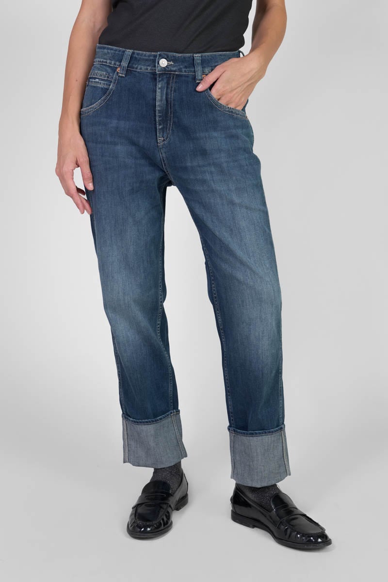 Jeans 400/60 girlfriend Jama high waist blue N°1