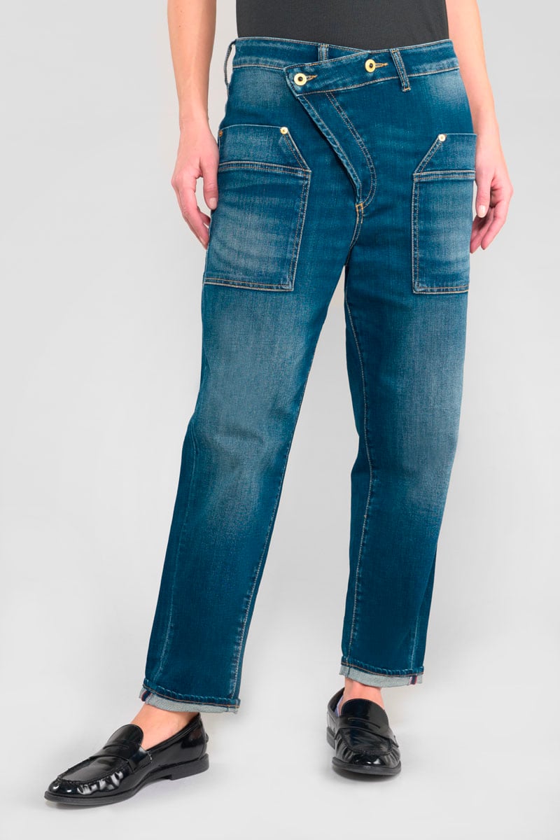 Jeans boyfit Cosy Pocket 7/8th blue N°2