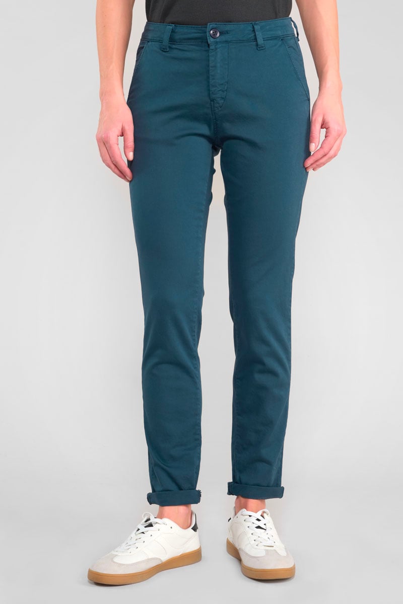 Dyli6 navy blue chino trousers