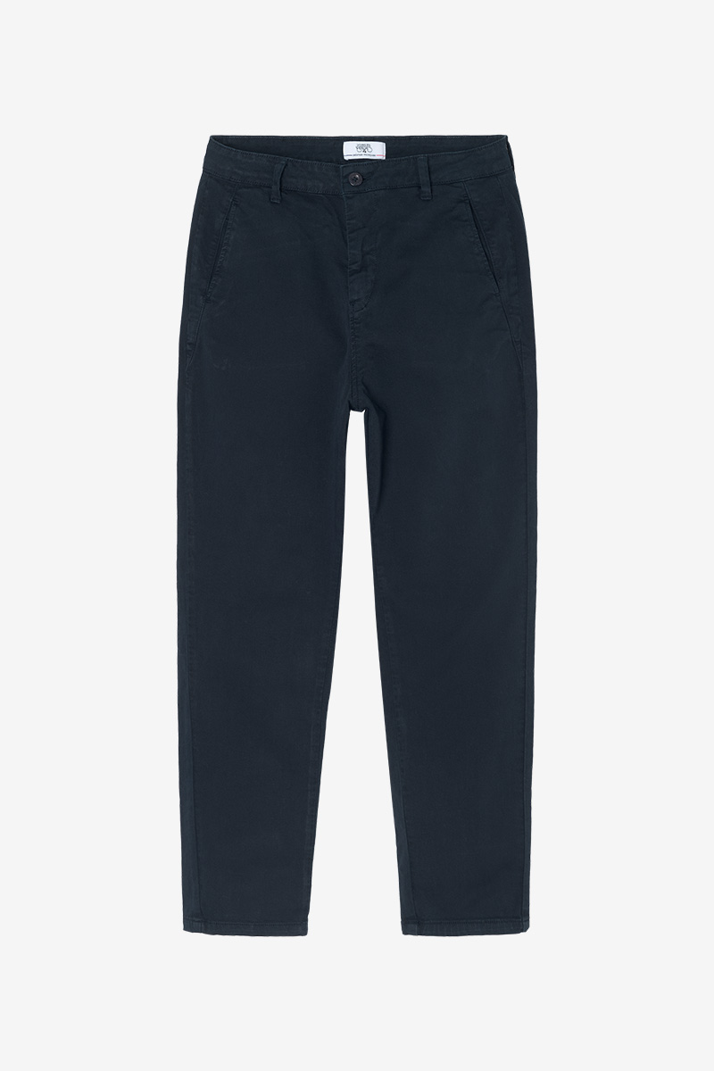 Erle navy blue chino trousers