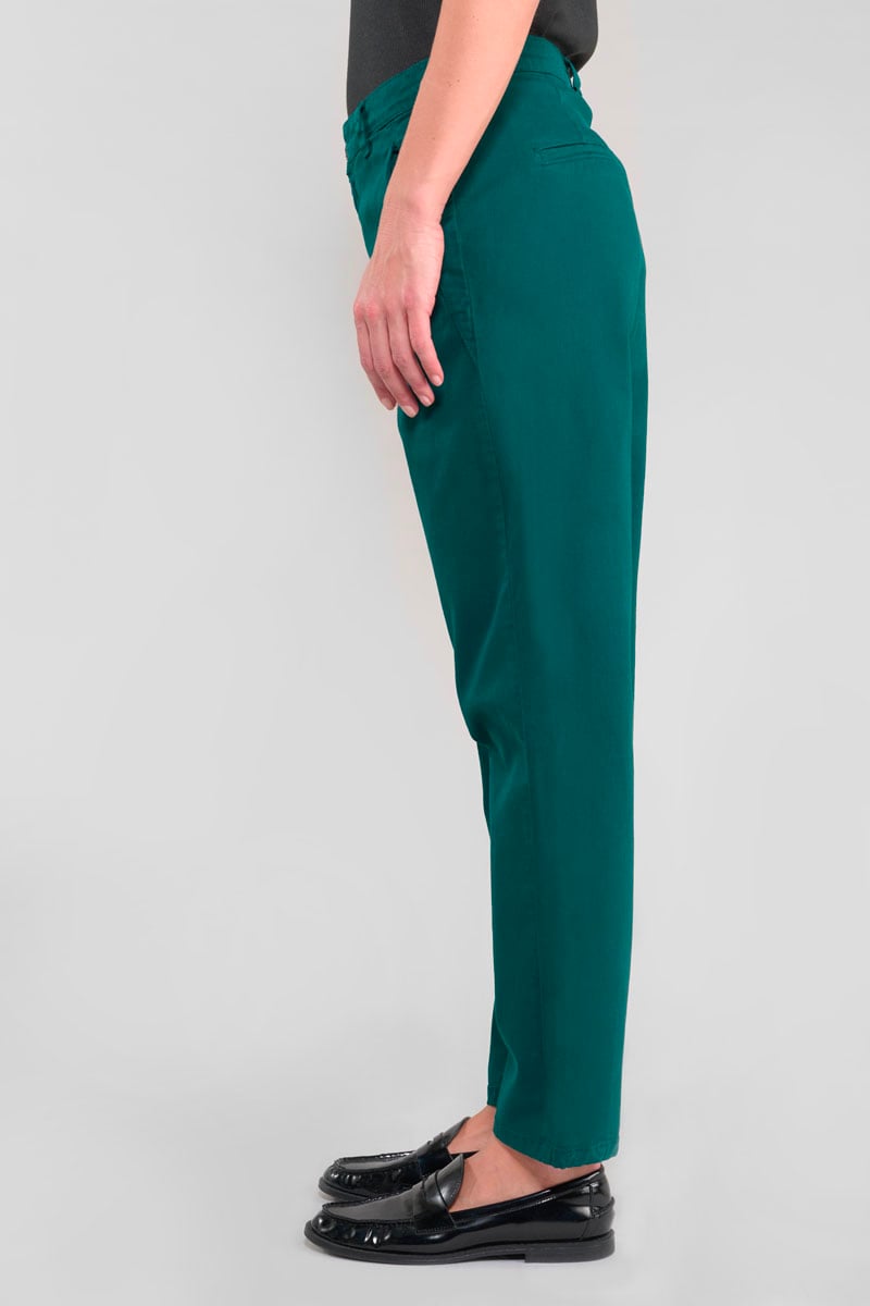 Pantalon chino Erle bleu canard