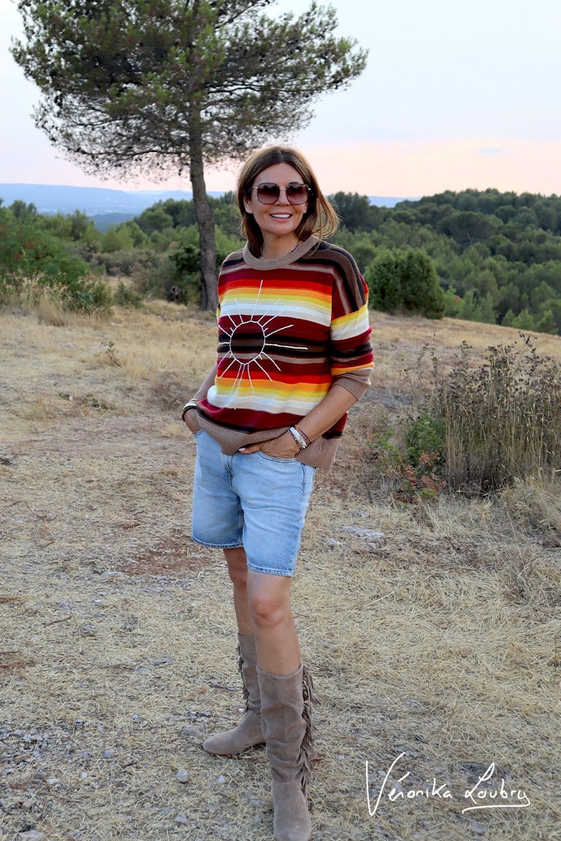 Bermuda Natalia en jeans bleu clair by Véronika Loubry