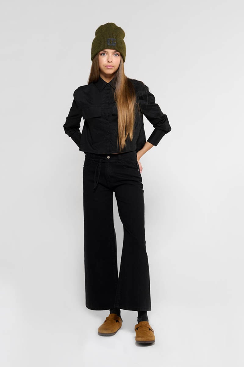 Jeans wide leg Alexgi high waist black N°0