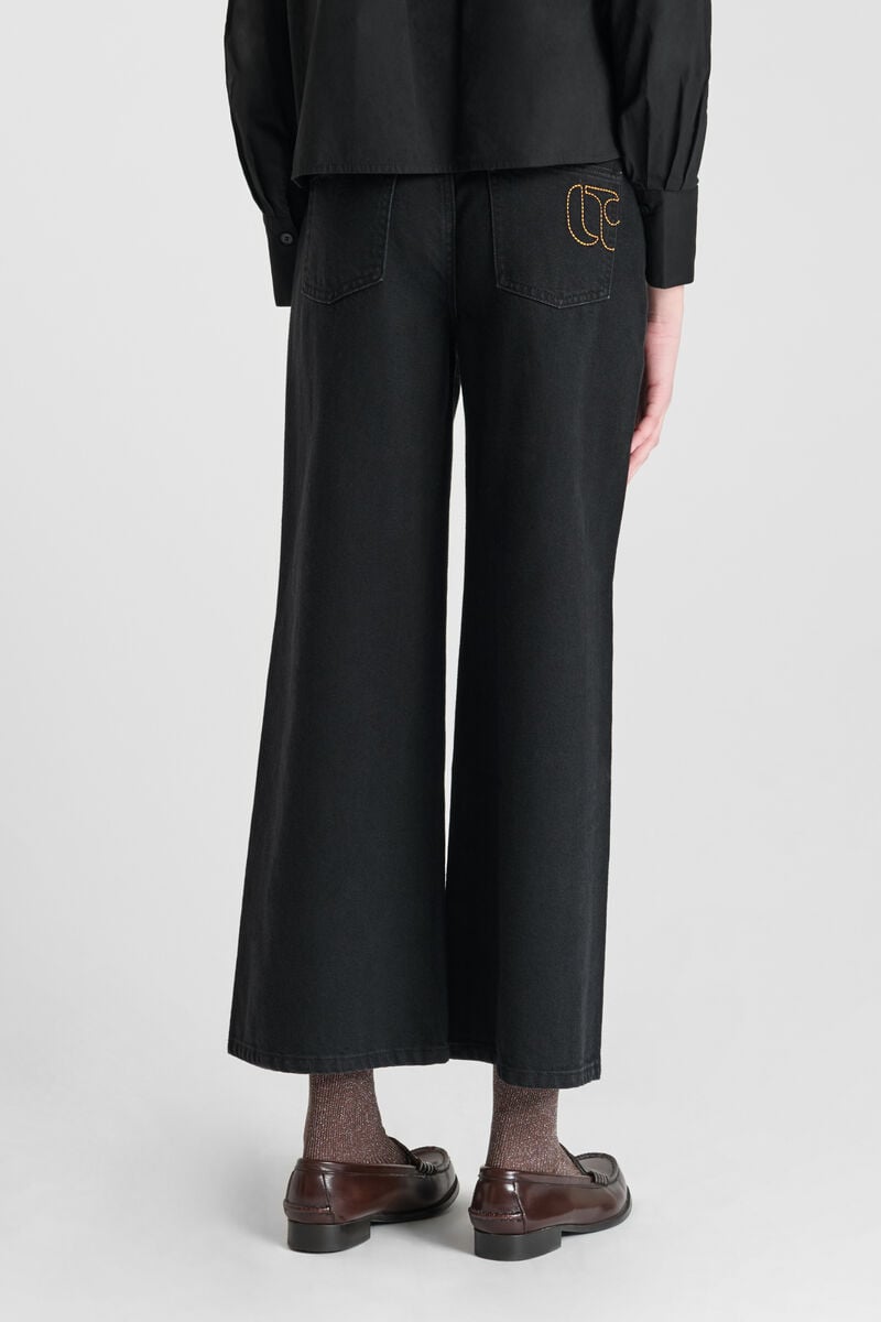 Jeans wide leg Alexgi high waist black N°0