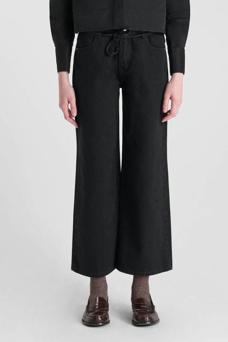 Jeans wide leg Alexgi high waist black N°0