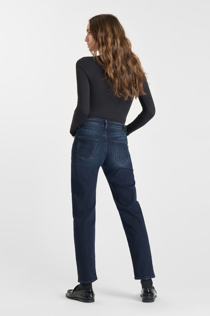 Jeans 400/17 mom high waist 7/8th blue-black N°1