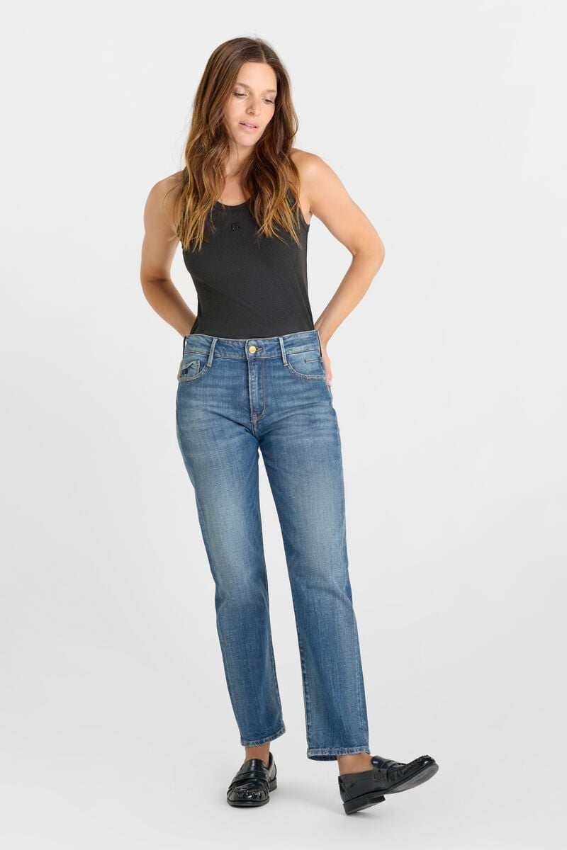 Jeans 400/18 mom Basic high waist 7/8th blue N°4