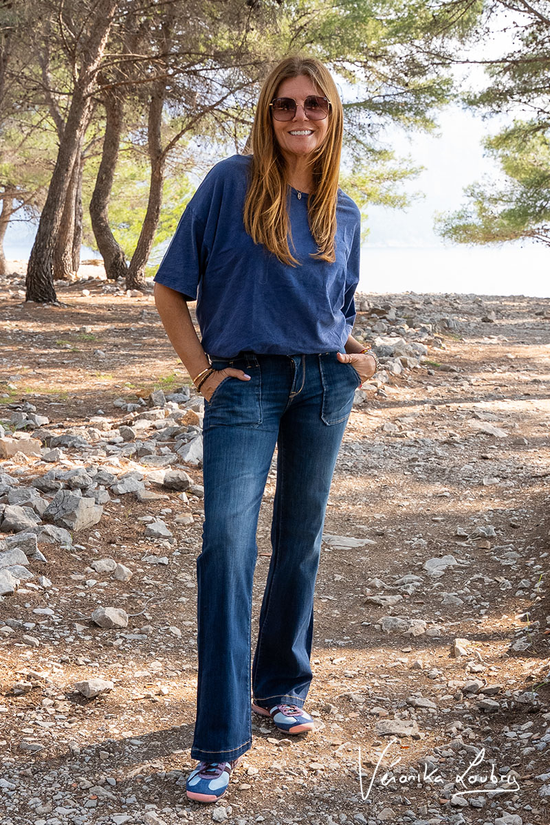 Constance Flare by Véronika Loubry Blue Jeans N°2