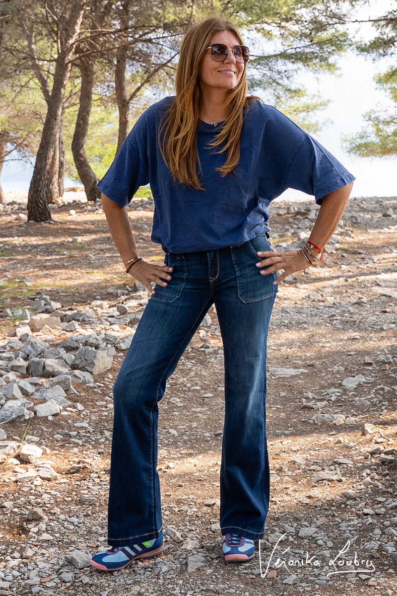 Constance Flare by Véronika Loubry Blue Jeans N°2