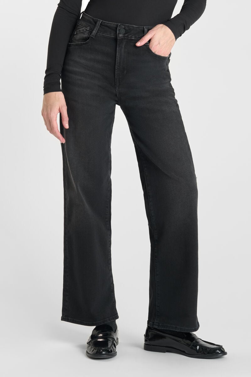 Jeans pulp wide leg high waist 7/8th black N°1