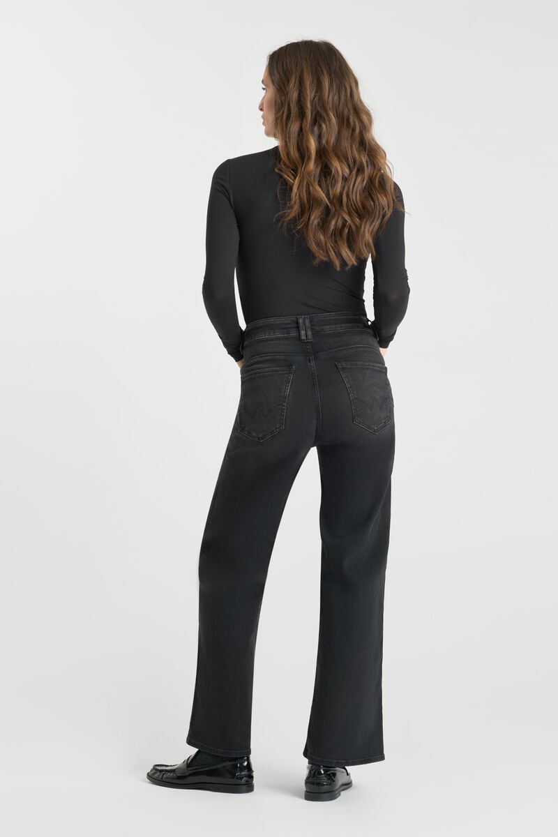 Jeans pulp wide leg high waist 7/8th black N°1
