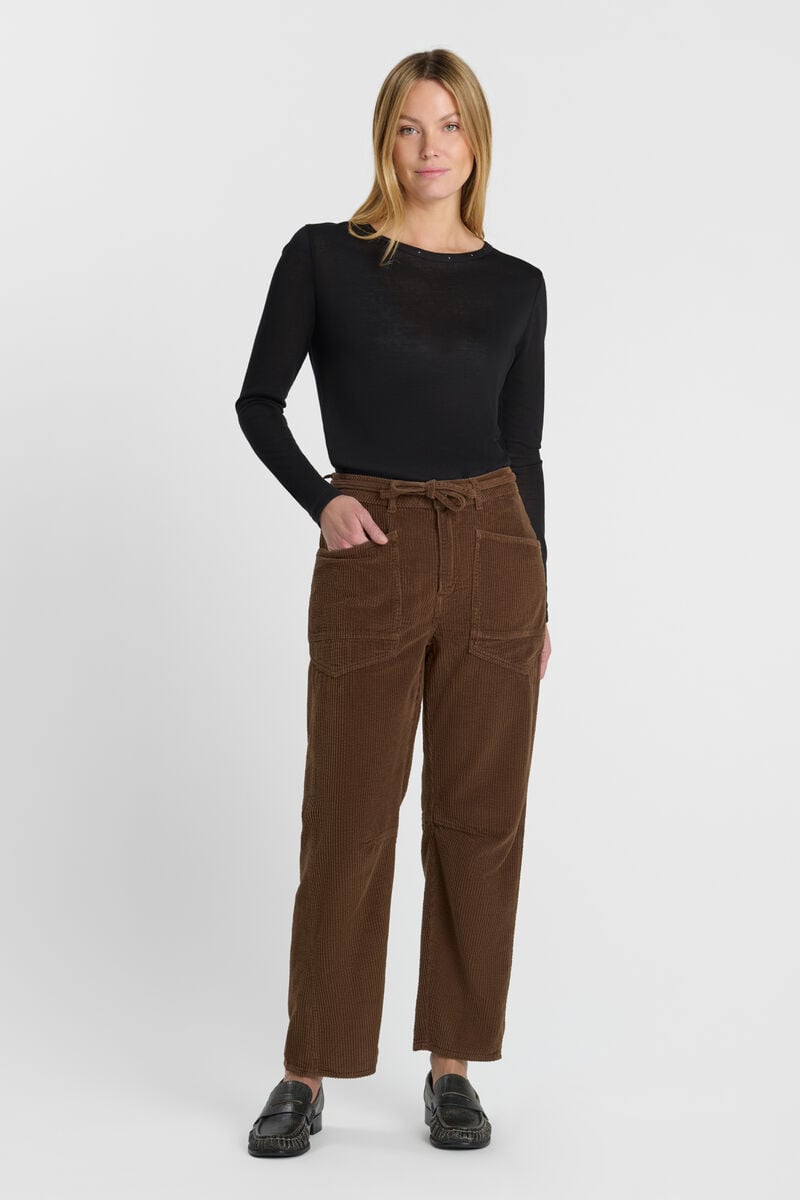 Pants balloon Madie brown corduroy