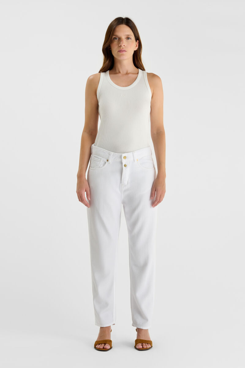 Jeans 400/60 girlfriend Riki tencel white