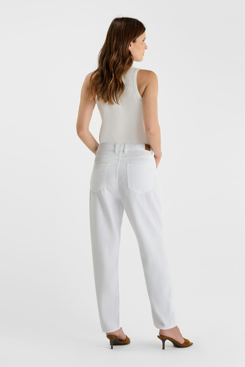 Jeans 400/60 girlfriend Riki tencel white