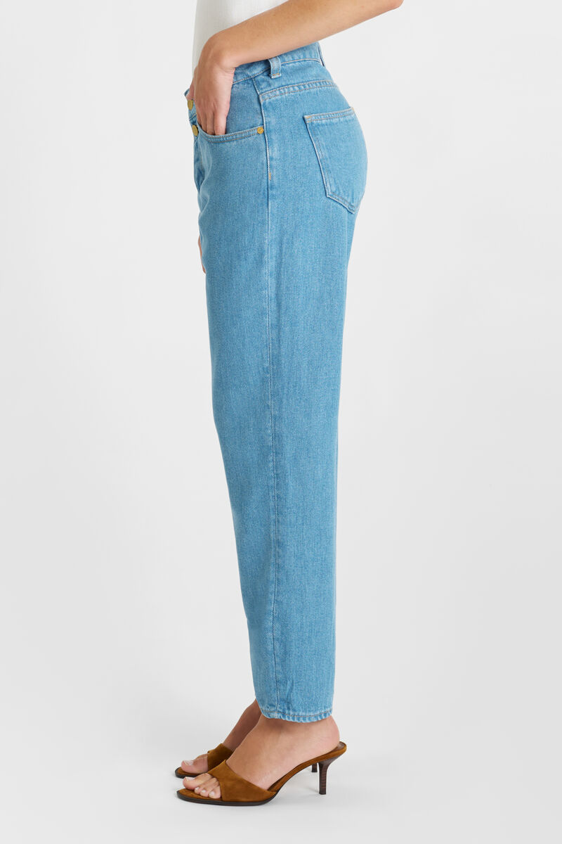 Jeans 400/60 girlfriend Riki tencel bleu