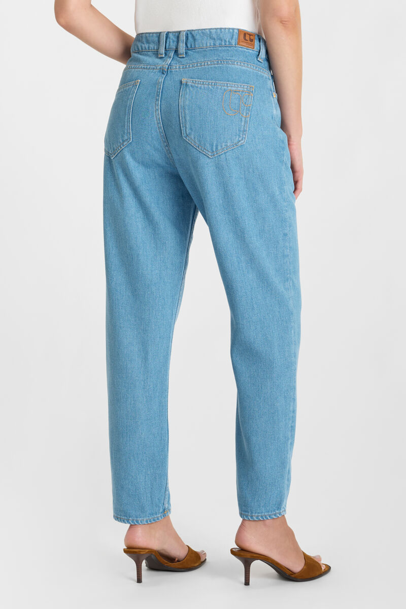 Jeans 400/60 girlfriend Riki tencel bleu