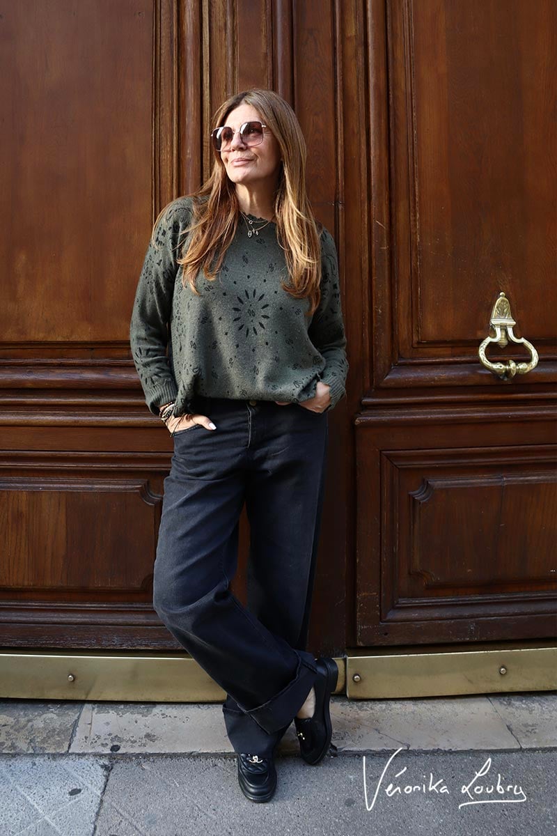 Jeans 400/28 loose Anastasia by Véronika Loubry black N°1
