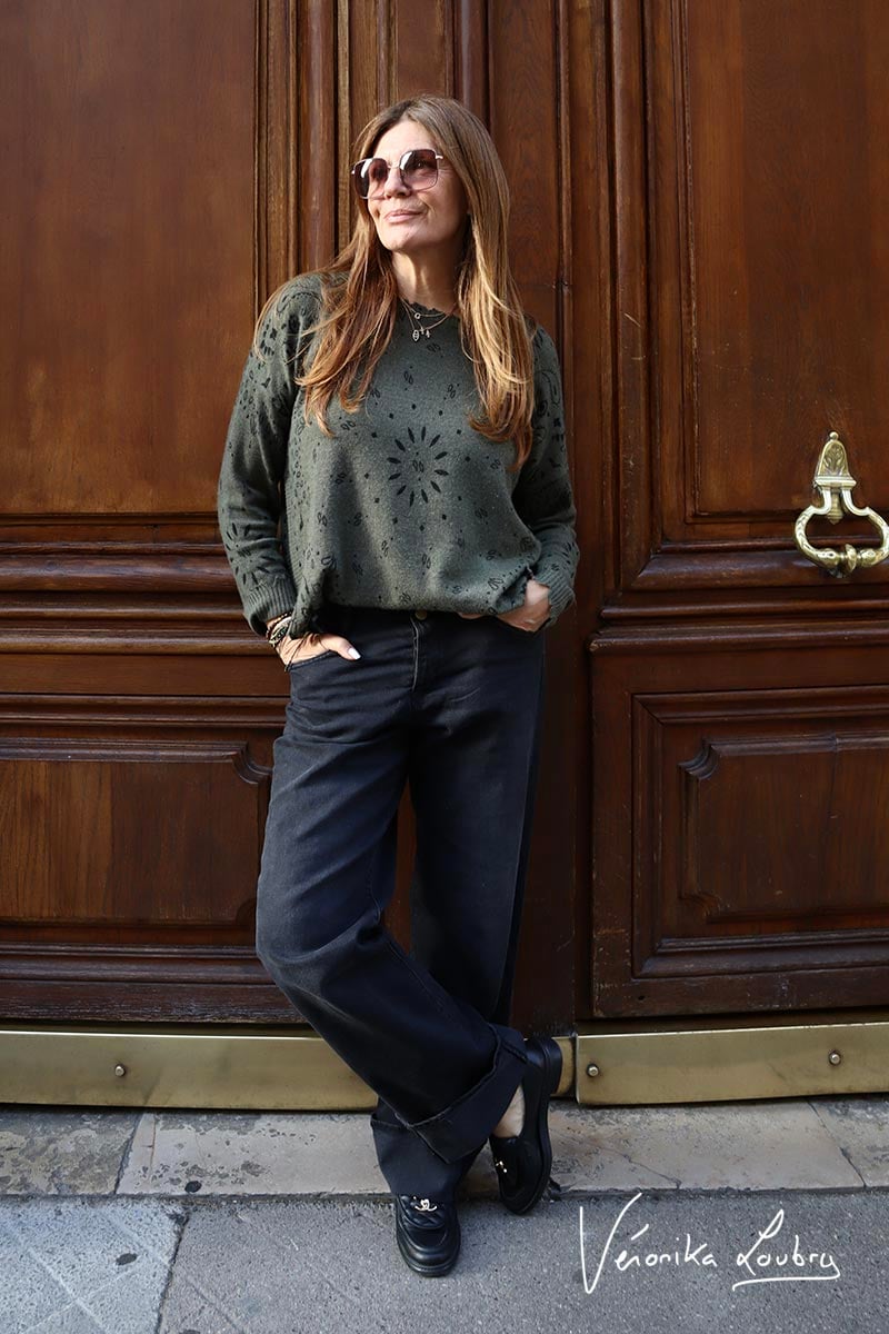 Jeans 400/28 loose Anastasia by Véronika Loubry black N°1