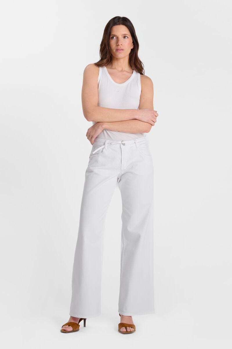 Jeans wide leg Lauryn Jab white