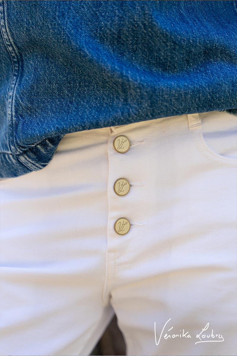 James 400/60 girlfriend by Véronika Loubry jeans white