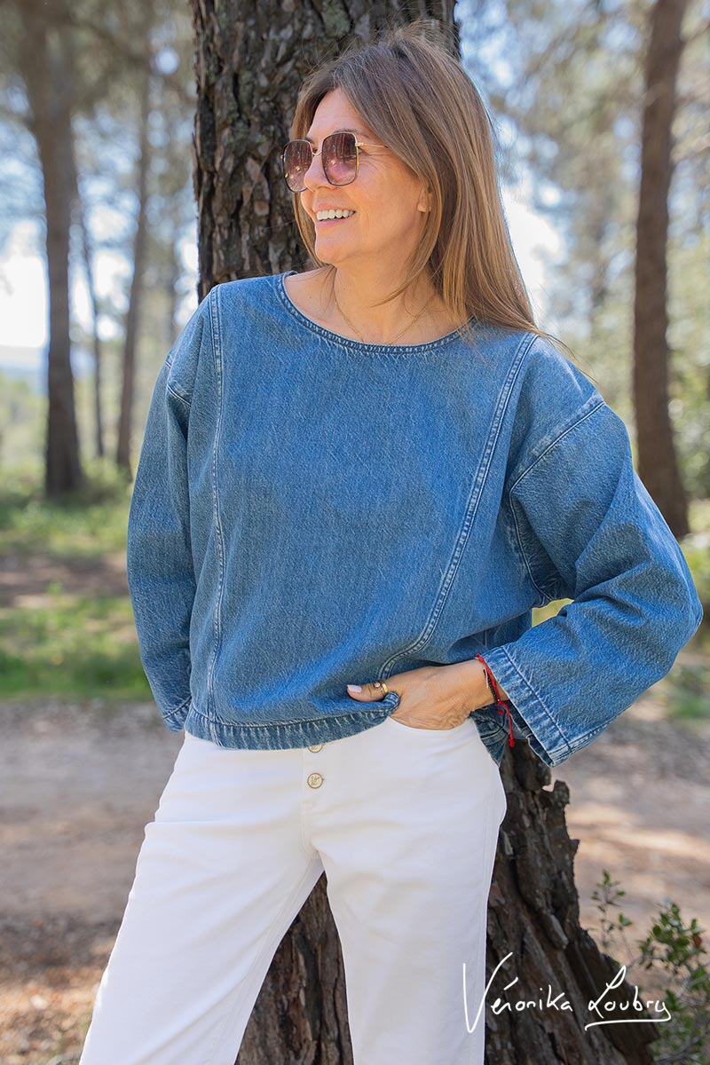 James 400/60 girlfriend by Véronika Loubry jeans white
