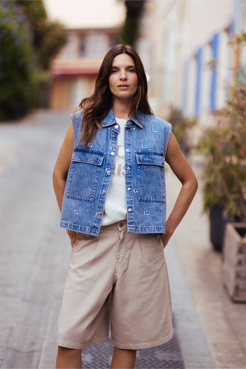 Lova denim bermuda shorts