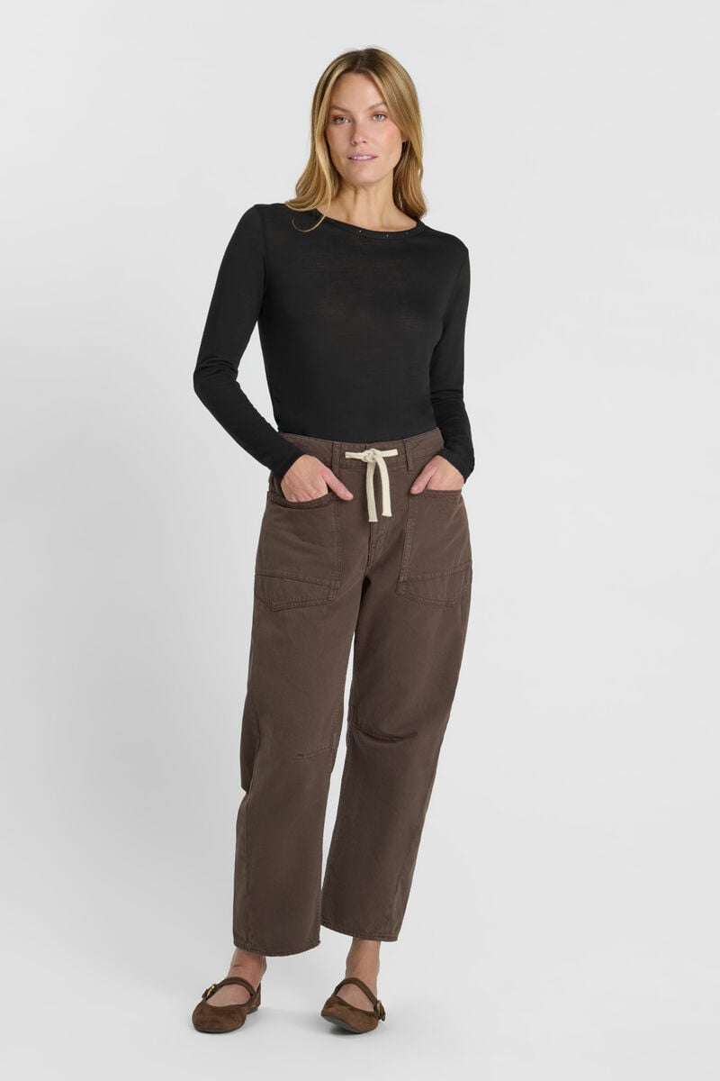 Jeans balloon Madie brown