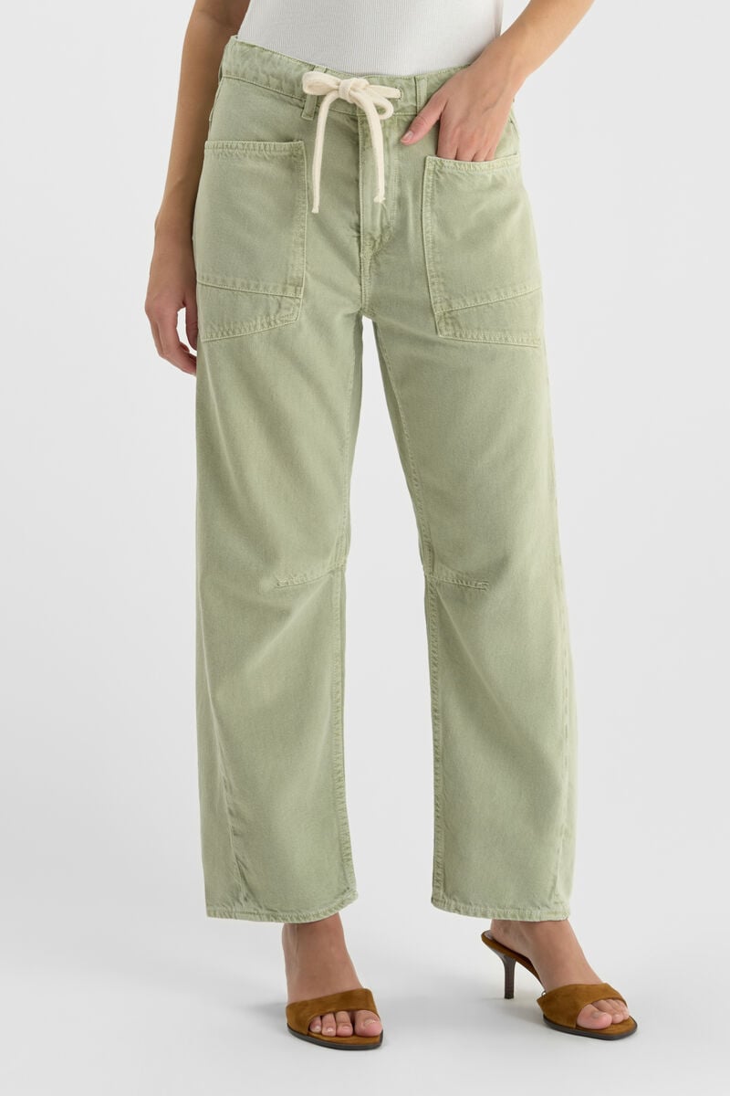 Jeans balloon Madie green