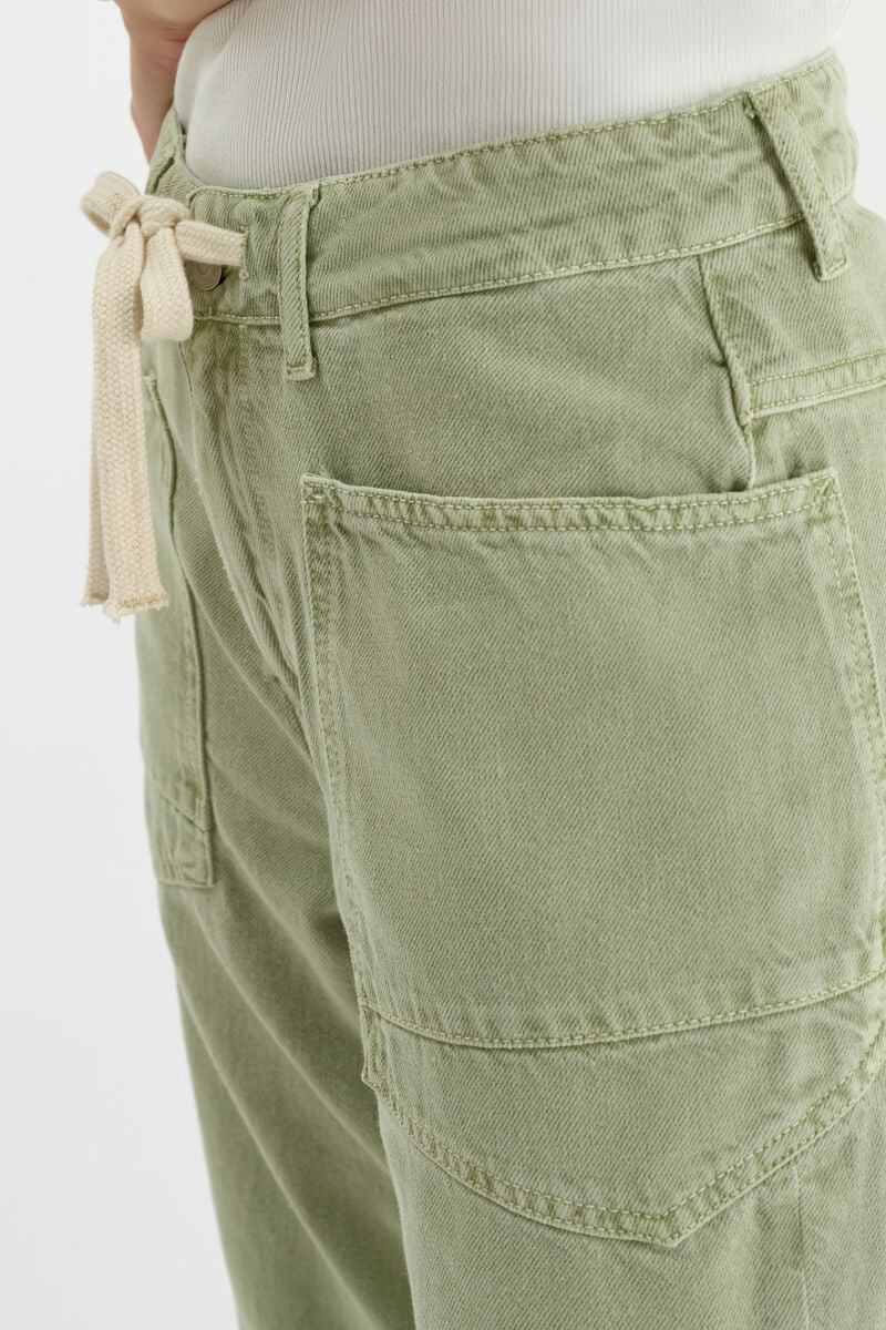 Jeans balloon Madie green